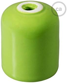 creative cables Handmade Ceramic Light Bulb Socket Kits - E26 - Pistachio Green
