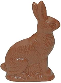 Anthony Thomas, Solid Milk Chocolate Rabbit, Sitting Bunny Covered in Signature Milk Chocolate, Solid Chocolate Molds for Easter, Ohio Chocolates (6 oz)