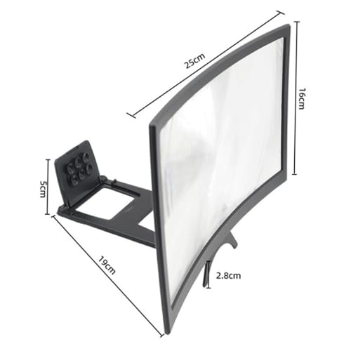 Amplificador de pantalla curva para móvil que reduce la fatiga visual 2