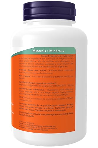 Image of Now Foods Magnesium Bisglycinate 100Mg 180Tab