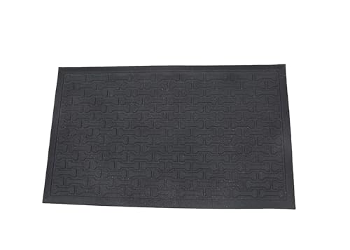 EcoBorder ECO MATS 100% Recycled Rubber Mats, 18 x 30 inches, 2 Styles, UV Resistant, Multi-Purpose (Dog Bone, 6-PK)
