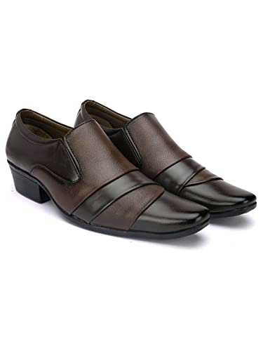 Image of SIR CORBETT Men's Synthetic Leather Moccasin Formal Shoes
