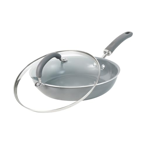 Image of Meyer Anzen Ceramic Coated 2 Piece Cookwar Set -Frypan + Interchangeable Glass Lid, 26cm