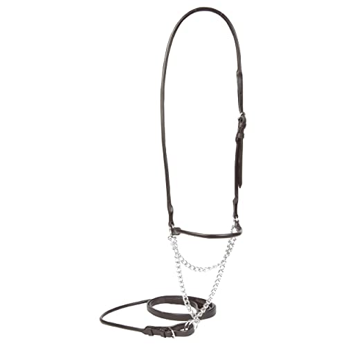 BUSSE Vorführzaum RUND, Pony, schwarz/Edelstahl