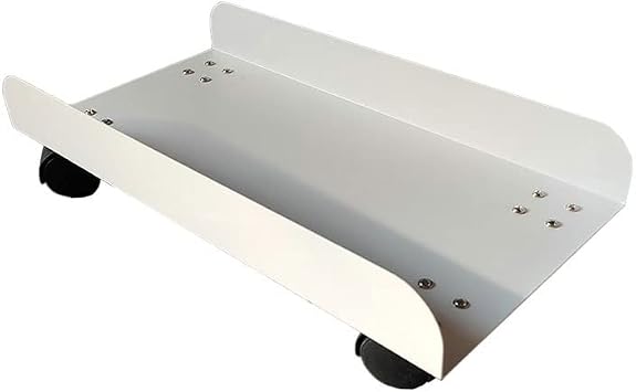 ENGENDER PC Stand CPU Stand with 4 Mute Caster Wheels Case Cart for Computer Host Desktop Tower Mobile Holder Computer Tower StandsWhite