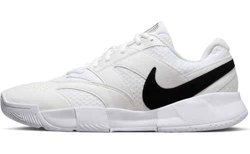 NikeCourt Lite 4 Men's Tennis Shoes (FD6574-100, White/Summit White/Black) Size 11