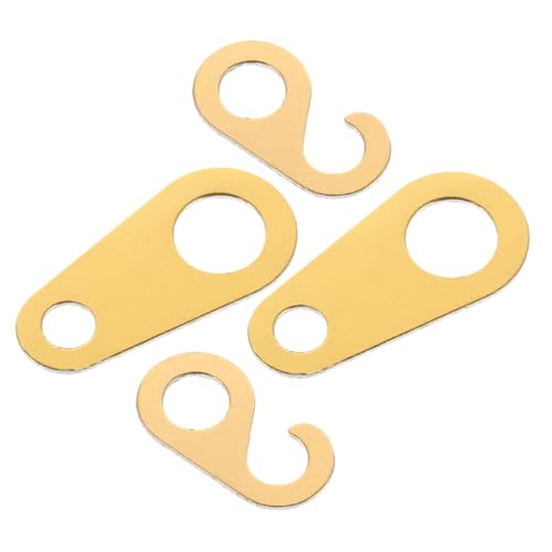 LOORGVEL 4個クックークロック チェーンフック 属製タブ リング 時計修理パーツ 柔軟適合 置時計用壁飾り