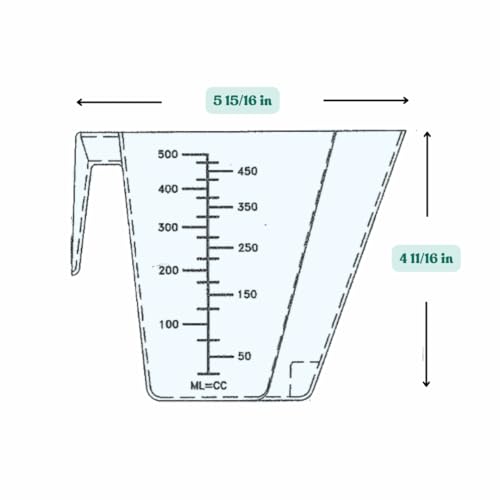 Image of 2 Cup (1 Pint | 16 Oz. | 500 mL) Scoop for Coffee, Protein Powder, Pet Food, Spices, Grains and Dry Goods - Plastic Food-Grade, BPA-Free Measuring Cup (Pack of 1)