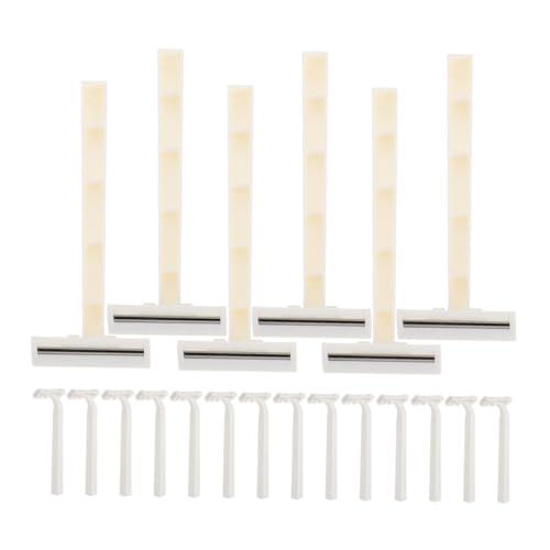 Healeved 20pcs Men's Supply Hotel Beard Razor Small Hair Trimmer Manual Beard Trimmer Underarm Hair Shaver