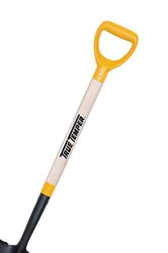 True Temper 2540700 16 in. Drain Trench Spade with 24 in. Hardwood D-Grip Handle and Comfort Step