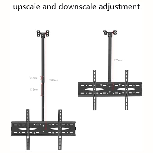 Support TV plafond réglable pour écran 40 à 70 pouces VESA 600x400 - 4
