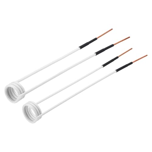 MECCANIXITY Induction Heater Coil 2 Pcs 1000W 110V Magnetic Induction Heater Tools 20/25mm ID x 22.5/25.5cm Length Magnetic Coils for Rusty Bolts Nuts Screws Removal White