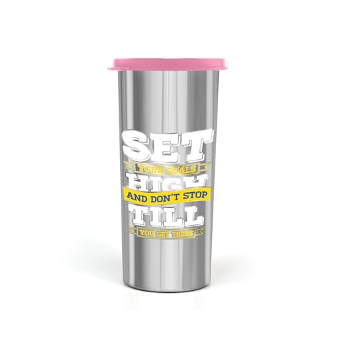 Image of SignoraWare Jumbo Stainless Steel Tumbler | Airtight & Leakproof | Durable & Eco-Friendly | Ideal for Office, Gym, Travel & Daily Use | Great for Outdoor Activities (500ml | Pink)