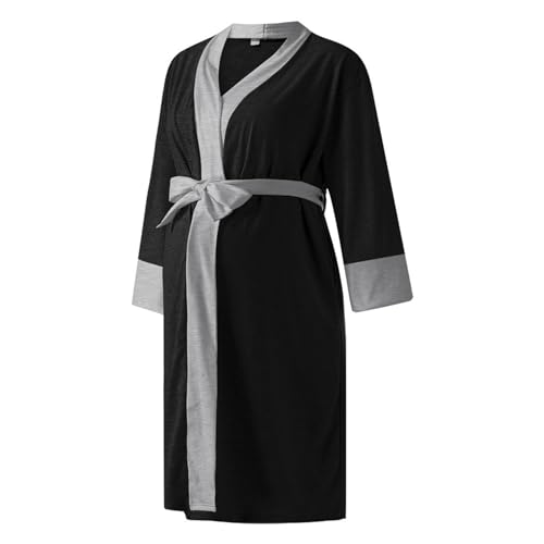 Robe allaitement maternité et pyjama post-partum confortable en coton doux