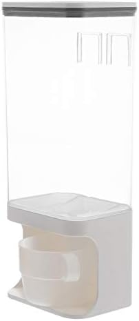 balacoo 1500ml Pet Food Storage Container with Cup Dog Treat and Food Storage Case Wall-Mounted Food Dispenser for Cat and Dog