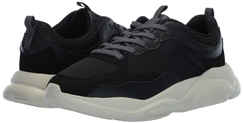 Image of HUGO Mens Running Style Mix Material Sneakers