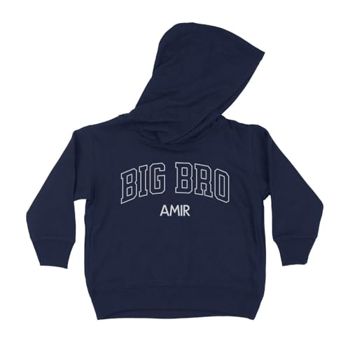 Big Bro Amir Kids Hoodie Sweatshirt Toddler 4T Navy