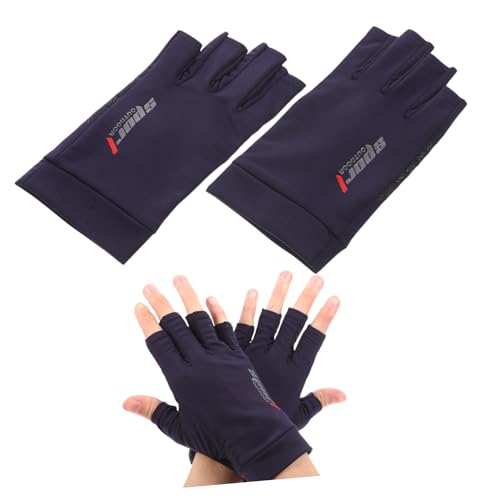 balacoo Elastic Half-Finger Fitness Gloves Non-Slip Shockproof Bike Riding Gloves for Outdoor Activities