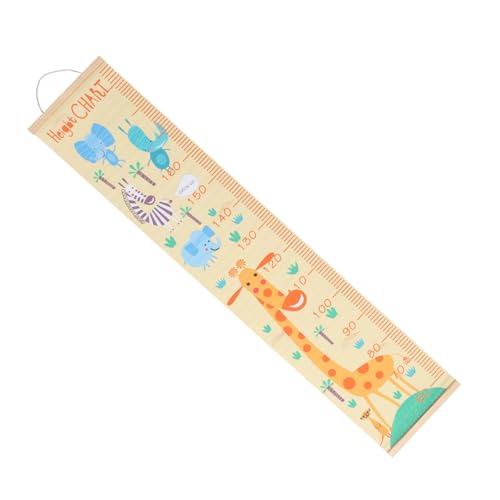 Toise enfant girafe jaune LABRIMP style nordique pour déco chambre mixte