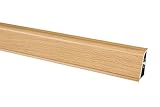 Wohnoria® 3 m Abschlussleiste Buche 37 mm Höhe Wandabschluss Küche Arbeitsplatte Winkelleiste