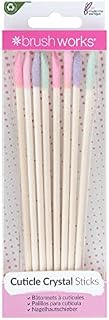 Brushworks Cuticle Crystal Sticks - 8 Pack