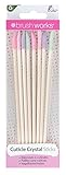 Contiene 8 pines de marca Brushworks Brushworks Cuticle Crystal Sticks - 8 Pack