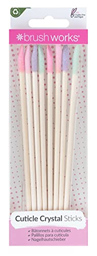 Brushworks Brushworks Cuticle Crystal Sticks - 8 Pack