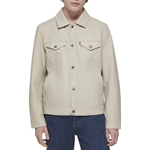 Image of Levi's Men's Faux Leather Classic Trucker Jacket