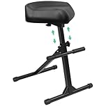 UPELLA Pro Guitar Stool, Height Adjustable Saddle Seat, Musician Stool Guitarist Throne Guitar Chair, Black
