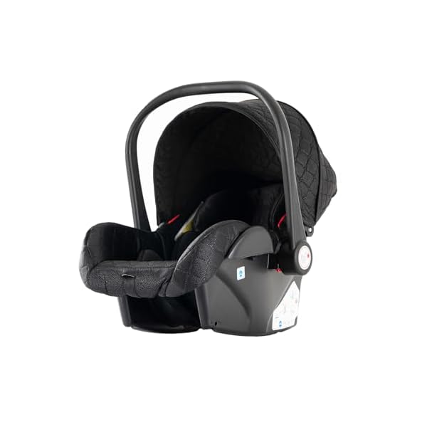Nine point nine Kinderwagen 3 in 1, Kinderwagen Set mit Umkehrbarem Doppelschiebemodus, Kombikinderwagen 3 in 1 mit Großer Bequemer Babywanne, Kinderwagen Rahmen Aluminiumlegierung (V9 Black)