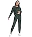 WiWi Womens 2 Piece Outfits Sweatsuit Crewneck Lounge Matching Sweat Sets Fall Fashion with Pockets Tracksuit S-XXL,Dark Fence Green,X-Large