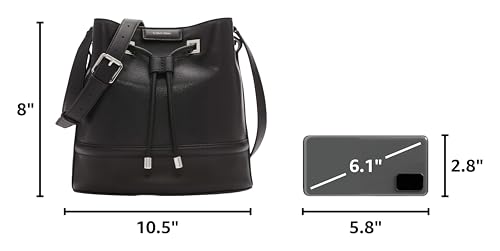 Image of Calvin Klein Women's Ash Crossbody Bag - Vegan Leather, Monogram, 2 Pockets