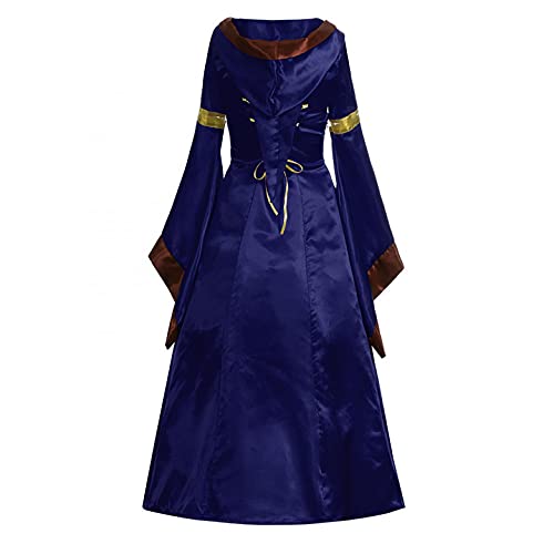 Briskorry Middeleeuwse kleding dames renaissance kostuums punk lange jurk met capuchon gothic cosplay kostuum grote maat feestjurk retro partyjurk voor Halloween carnaval heks vampier - Image 6