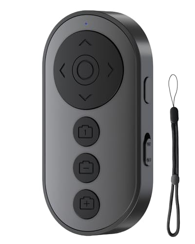 VEHICAR Telecomando per fotocamera Bluetooth con zoom e interruttore anteriore/posteriore,