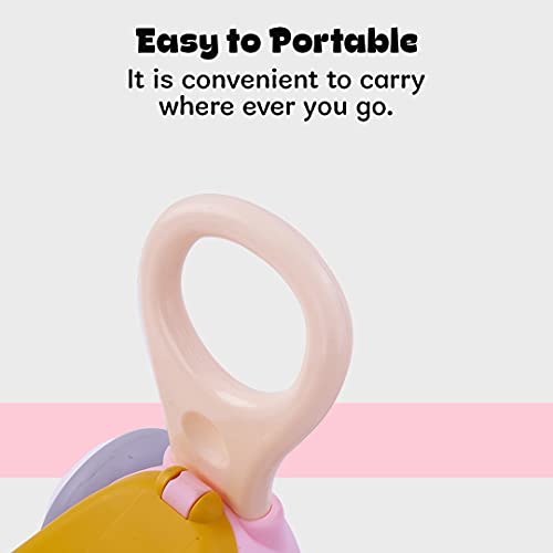 Image of BAYBEE Giraffe Horse Rider for Kids, Ride-On Kids Car with Shape Sorting Activity Kids Toys & Storage | Push Car Rider with Smooth Wheels Baby Car Suitable for 1-3 Years Boys Girls (Pink)