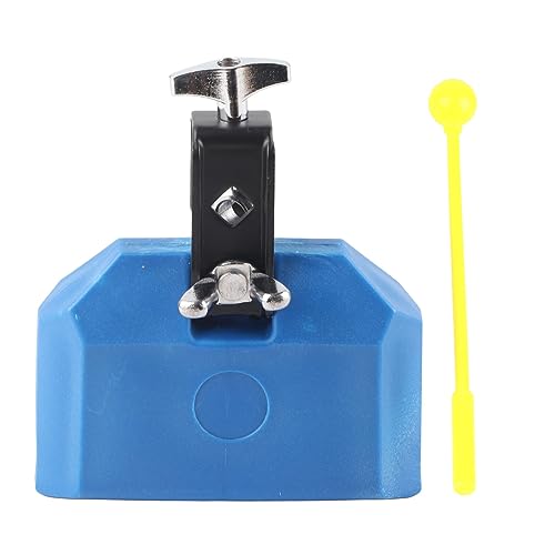 Cloche pour Ensemble de Batterie Support de Montage Réglable Bloc de Percussion Musicale en...