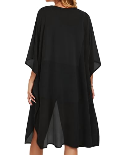 Image of Women's Kimono Beach Cover up for Summer Bathing Suits Cardigans Casual Loose Swimwear 2026