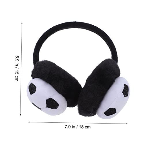 Winter Warm Plush Earmuffs for Boy Girl Practical Ear Warmers Stylish Football Design Comfortable Outdoor Ear Covers for All-day Wear Boys and Girls2