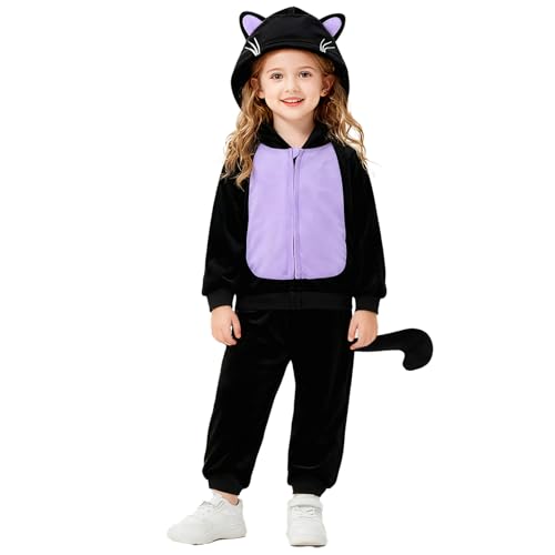 Miyanuby Toddler Baby Girls Boys Fuzzy Warm Outfit Set Halloween Costumes Fall Winter Pants Clothes Dress Up Animal Costumes