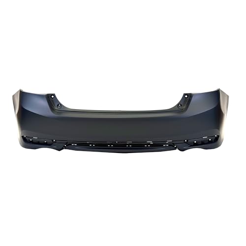 FitParts Compatible With Rear Bumper Cover 2016-2017 Honda Accord EX-L SE Sport Sedan 16 17. New, Primed and Ready for Paint. W/o Parking Aid Sensor Holes. 71501T2FA60ZZ HO1100291