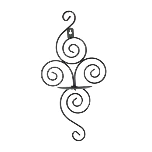 Candelabros de metal antiguos con acabado negro de alta calidad para decoración elegante
