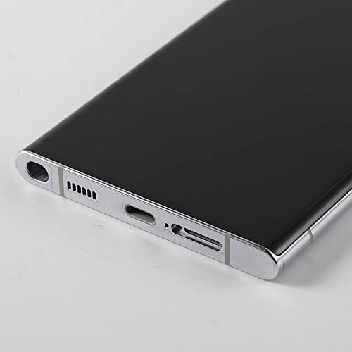 6.8" Original for Samsung S22 Ultra Touch Screen Display Digitizer S22Ultra 5G S908E S908E/DS S908U S908W S908B/DS LCD Screen Replacement (with White Frame and Back Cover)