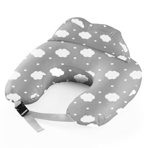 Image of Topchances Pregnancy Pillow,Nursing Pillow Multifunctional Breastfeeding Pillow with 100% Cotton Pillowcase U Shaped Pregnancy Pillow,Gifts for Moms-Washable Breastfeeding Pillows (Cloud Grey)