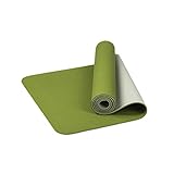 DianshaoA Yoga Matten Voor Vrouwen Balans Tpe Yoga Mat Antislip 6Mm Dikke Mat, Oefening, Fitness Excersize Mat Gras Groen 183 * 80 * 0.6 cm