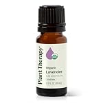 Plant Therapy Organic Lavender Essential Oil 100% Pure, USDA Certified Organic, Undiluted, Natural Aromatherapy, Therapeutic Grade 10 mL (1/3 oz)