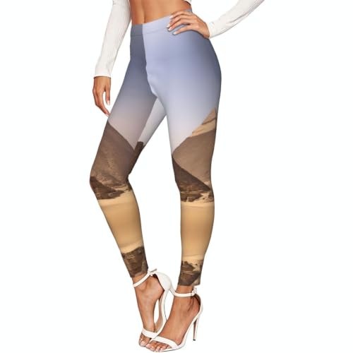 Leggings para mujer Pyramids of Egypt elásticos y pantalones de entrenamiento contra rozaduras