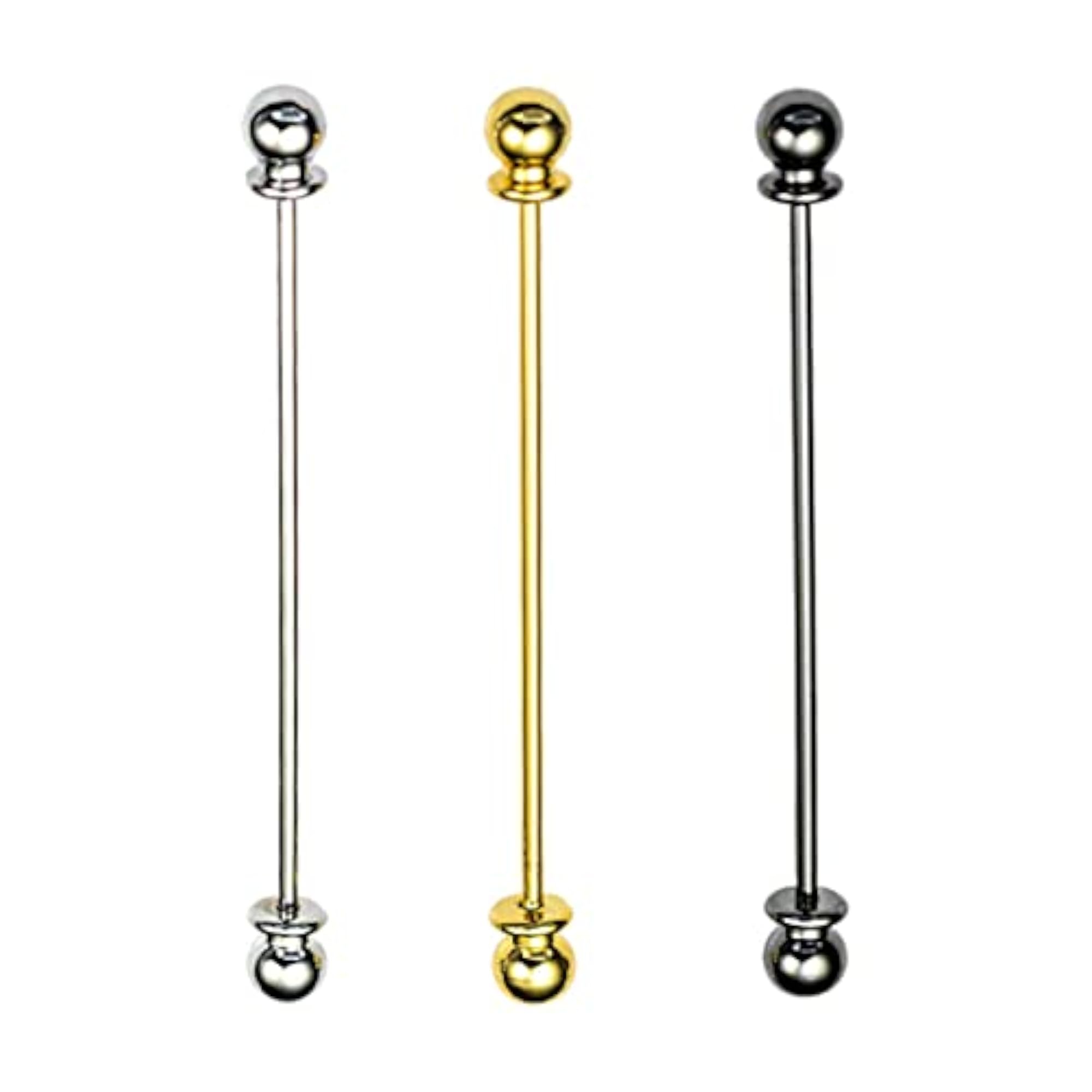 3pc Classic Copper Collar Pin Clips for Men, Formal Attire