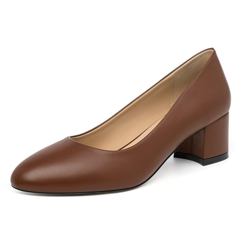 Image of SKYSTERRY Women's Low Heel Dress Pumps Shoes 2 Inch