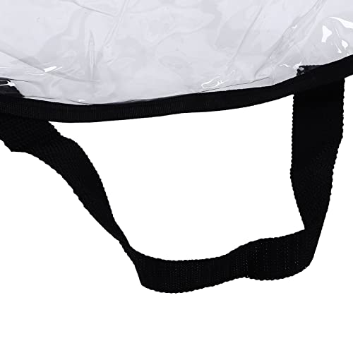 Xpssjmu Christmas Wreath Storage Container Transparent Round Storage Bag Black Edge Pvc Heavy Duty Storage Bag Protect Your Holiday Wreath From Dust(1 Pcs) #TOP1