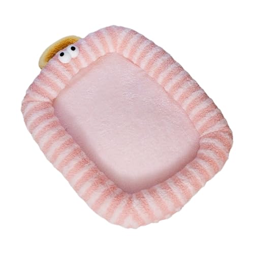 Gerinkoken Large Cat Bed, かわいい犬猫用ベッド 暖かいペットハウス, 秋冬用大型寝具パッド ペット用屋内屋外スリーピングネスト, リビングルームや寝室のホームデコレーション
